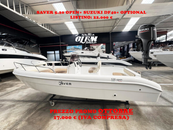 Saver 520 Open+ SUZUKI 40CV+ OPTIONAL